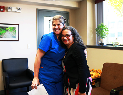 We love our team at BRAIDC- Stef and Cheryl smiling